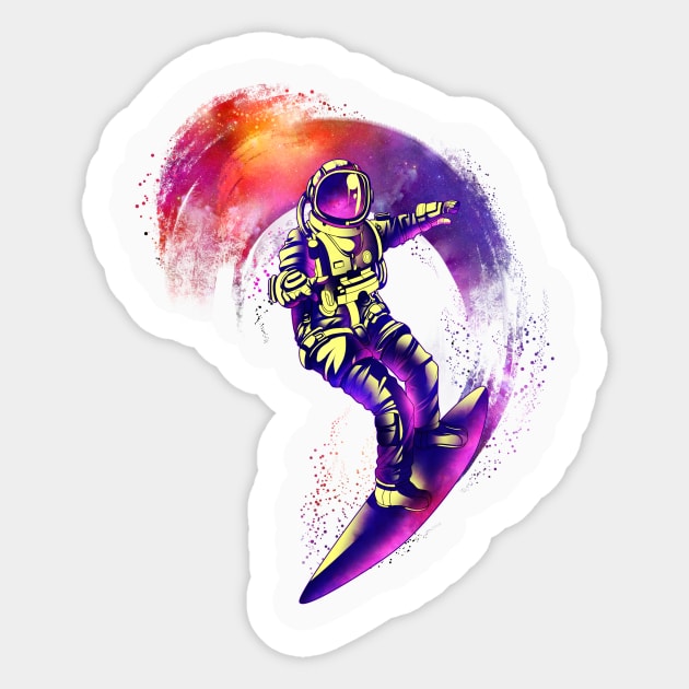 spaceman Sticker by artbdog